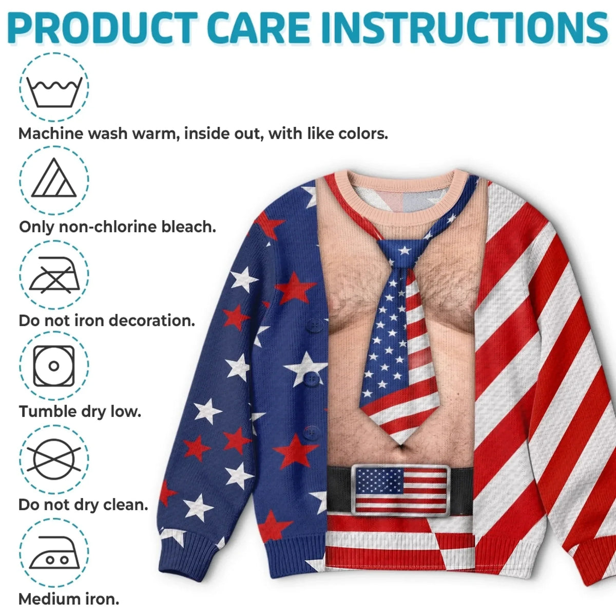 Personalized America 250th Anniversary Christmas Sweatshirt – Full of Freedom