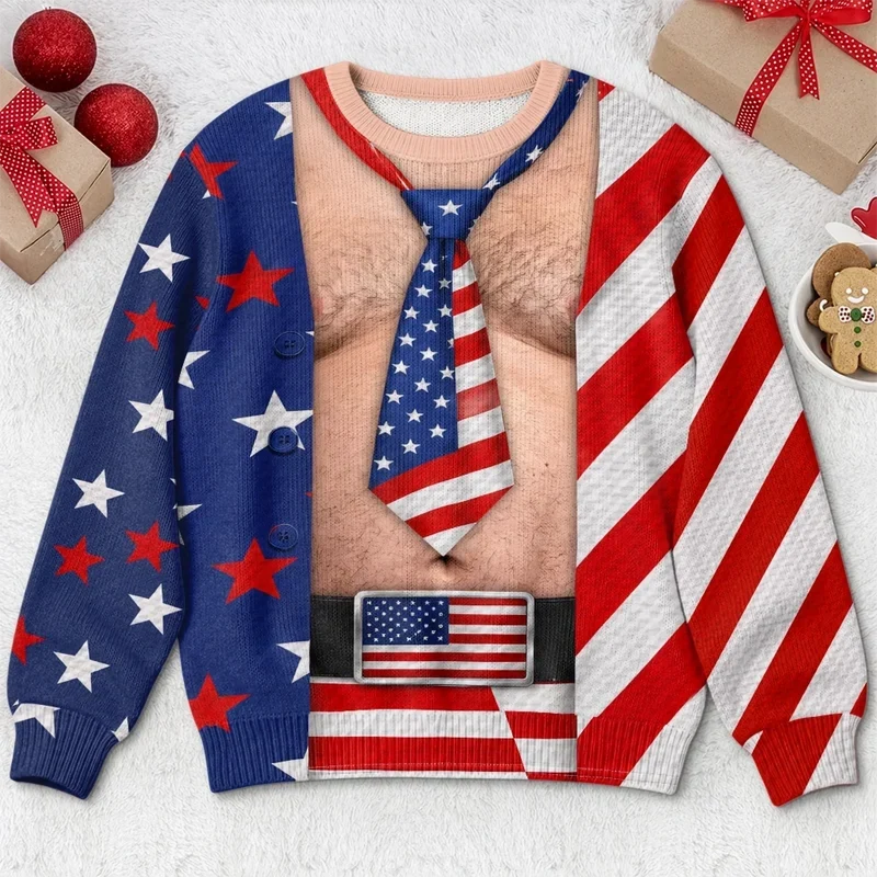 Personalized America 250th Anniversary Christmas Sweatshirt – Full of Freedom