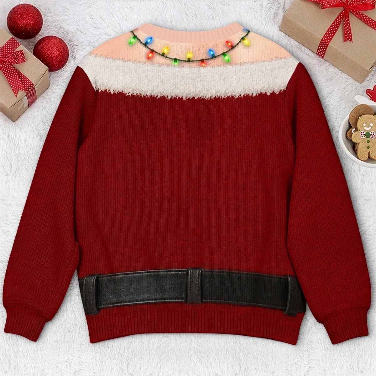 Funny Ho Ho Ho Christmas Ornament Print Sweatshirt – Men's Ugly Christmas Pullover