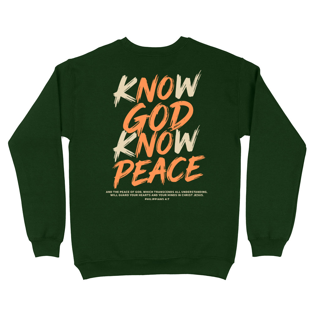 Know God Know Peace S2 Christian Unisex Sweatshirt
