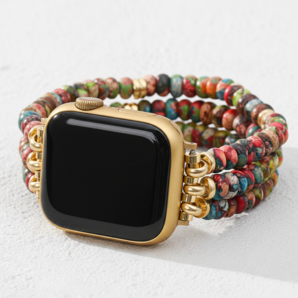 Kaleidoscope Boho Stretch Apple Watch Strap