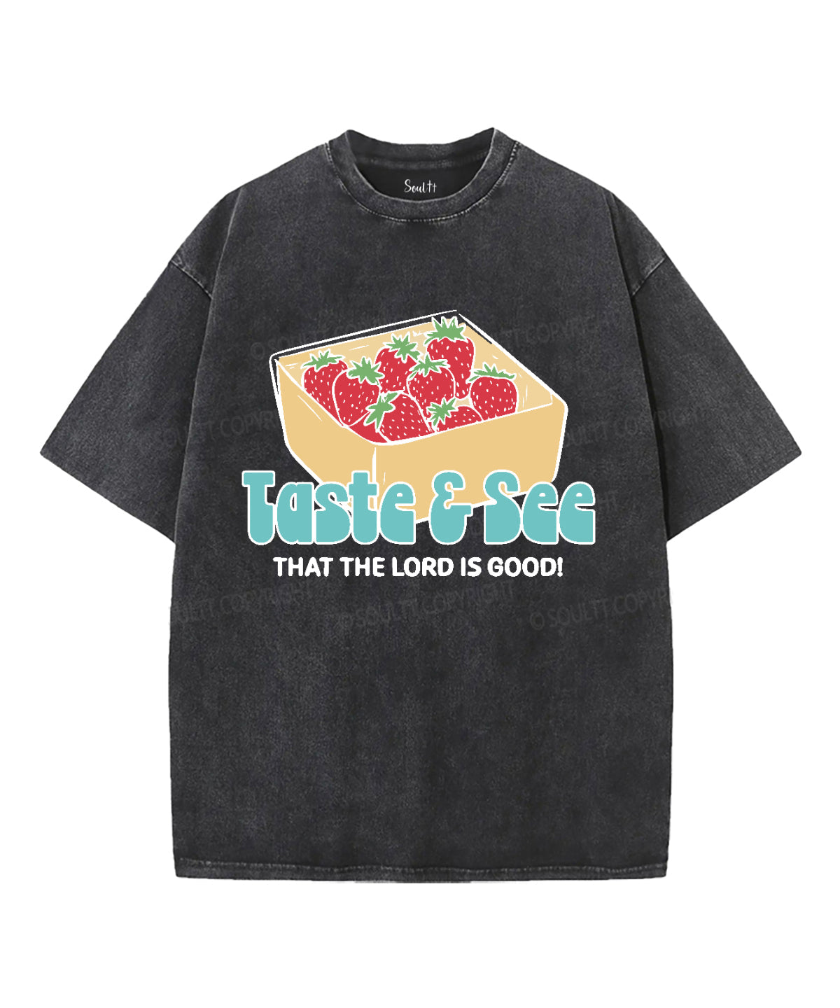 The Lord Is Good Washed Christian T-shirt