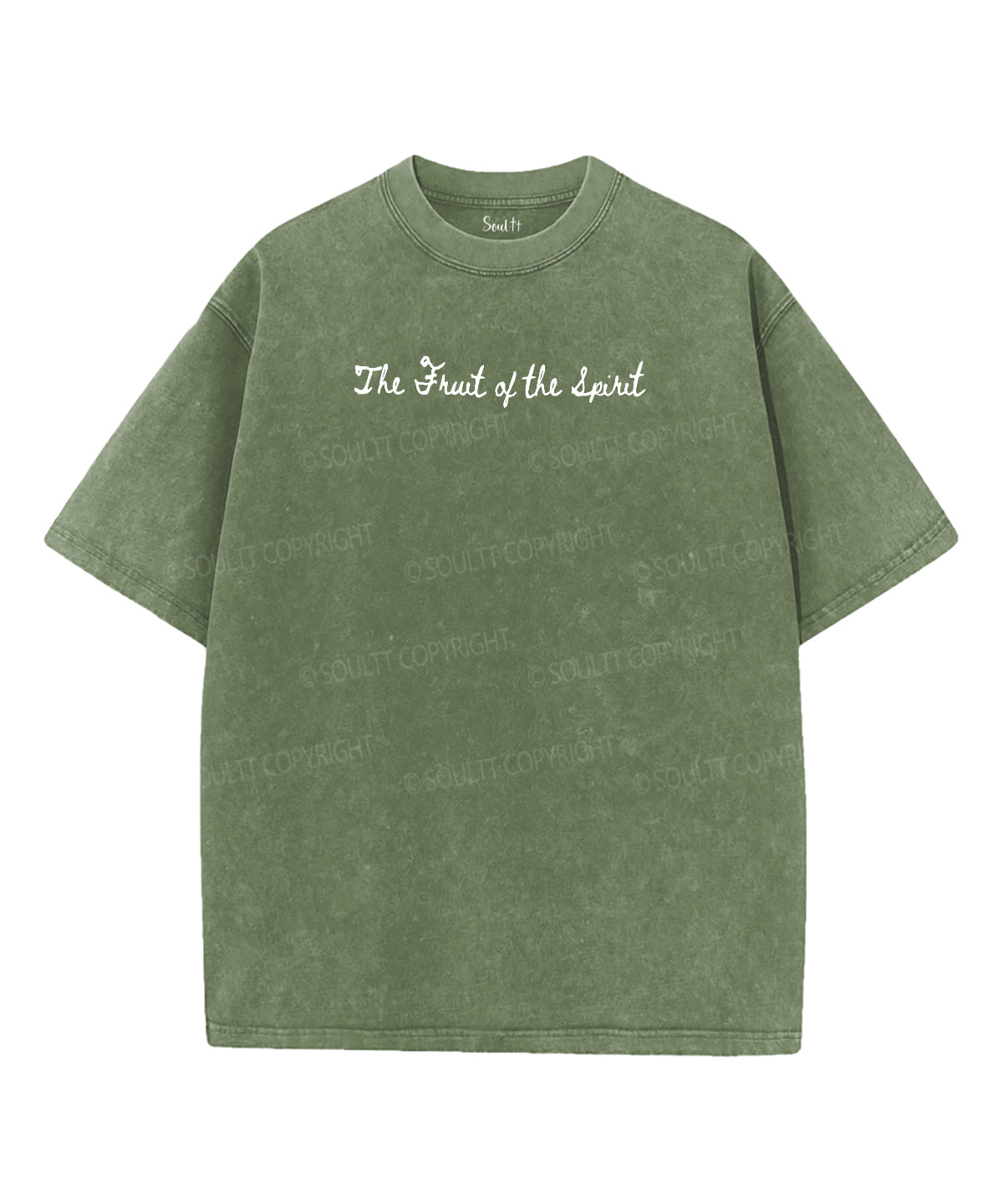 Fruit Of The Spirit Double Sided Unisex Washed Christian T-shirt