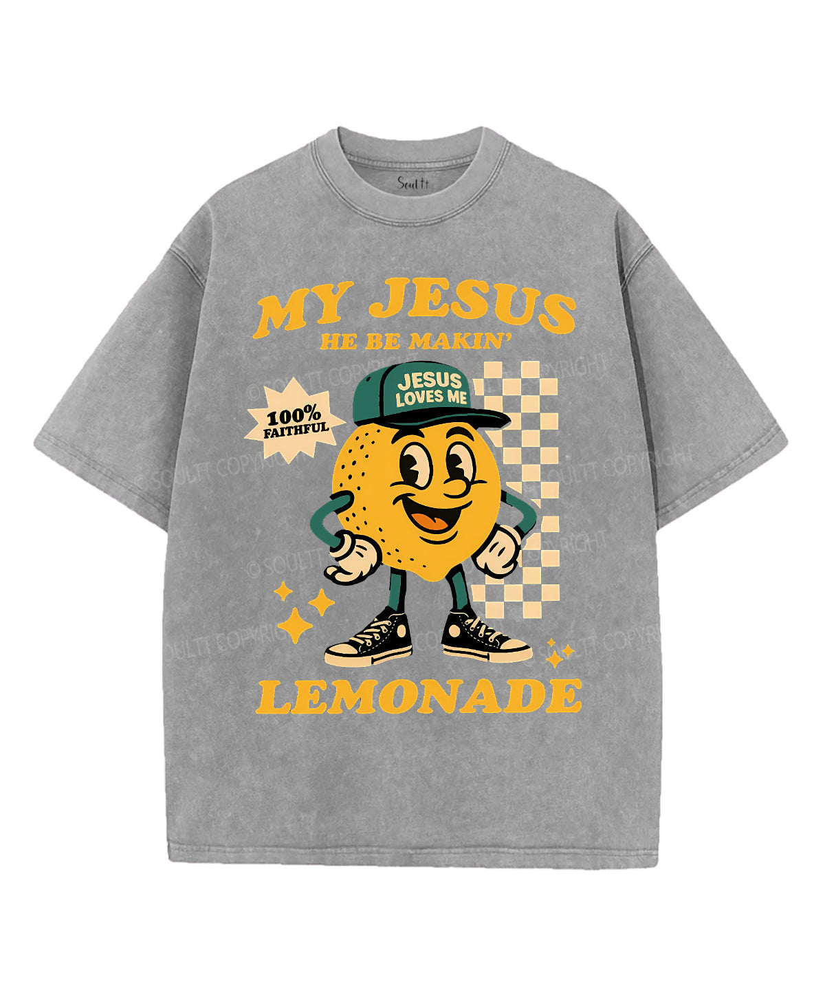 Life Gave Me Some Lemons Unisex Washed Christian T-shirt