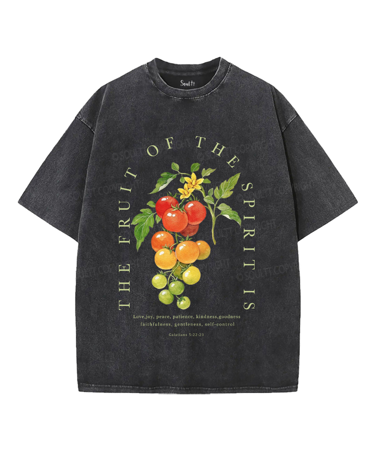 The Fruit Of The Spirit Unisex Washed Christian T-shirt
