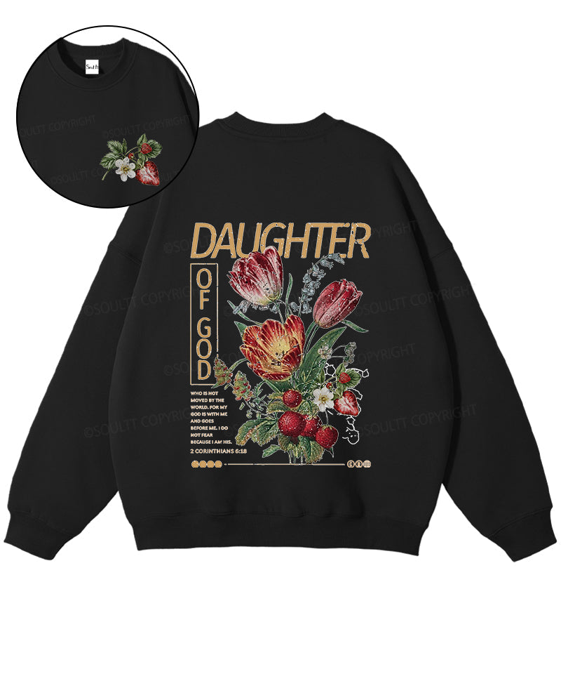 Daughter Of God Double Sided Christian Sweatshirt