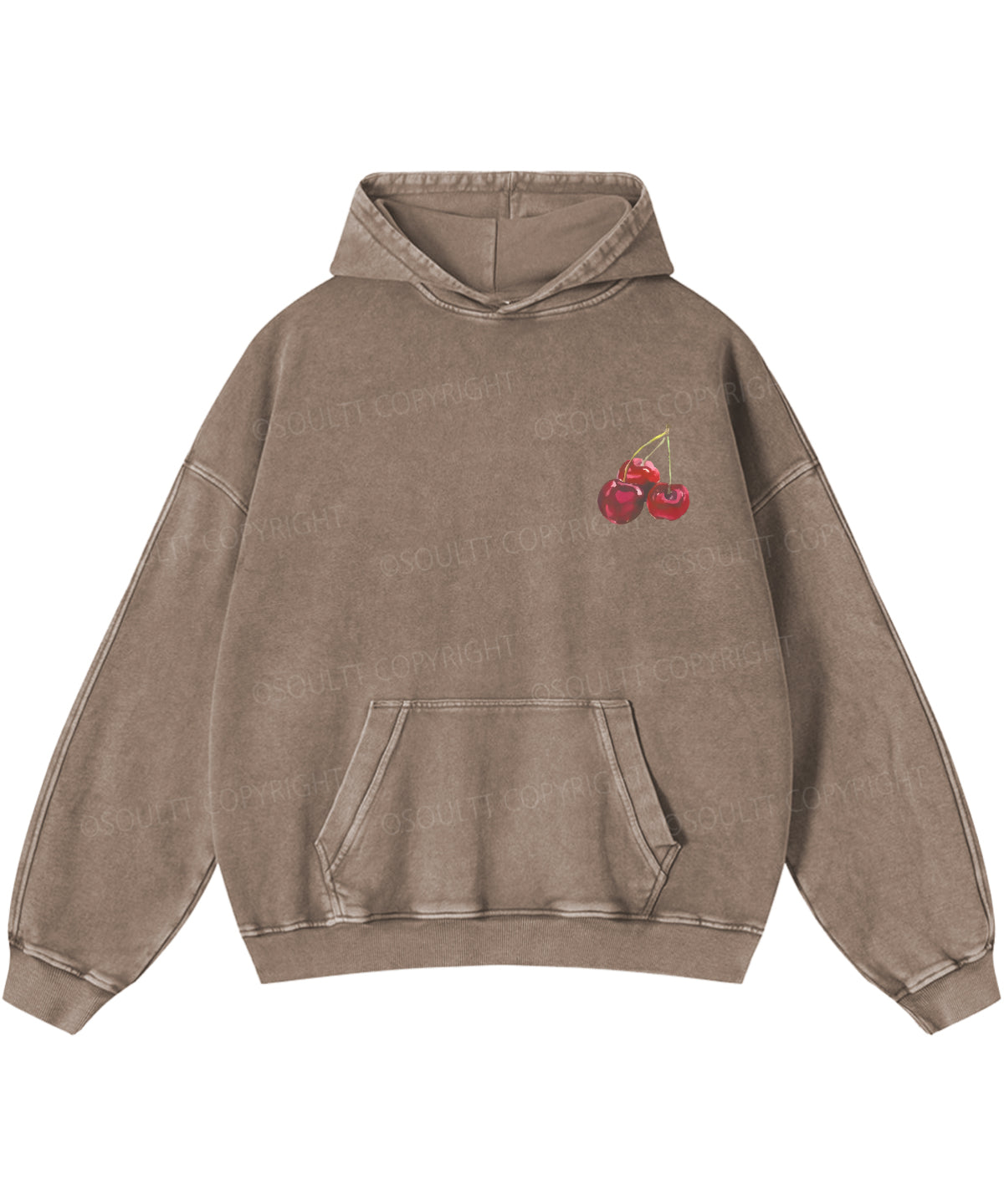 Fruit Of The Spirit Double Sided Washed Christian Hoodie