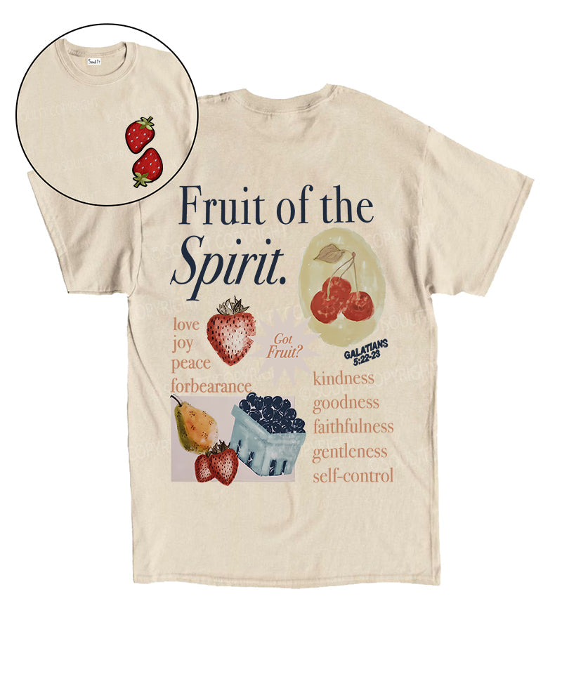 Fruit Of The Spirit Double Sided Unisex Cotton Christian T-Shirt