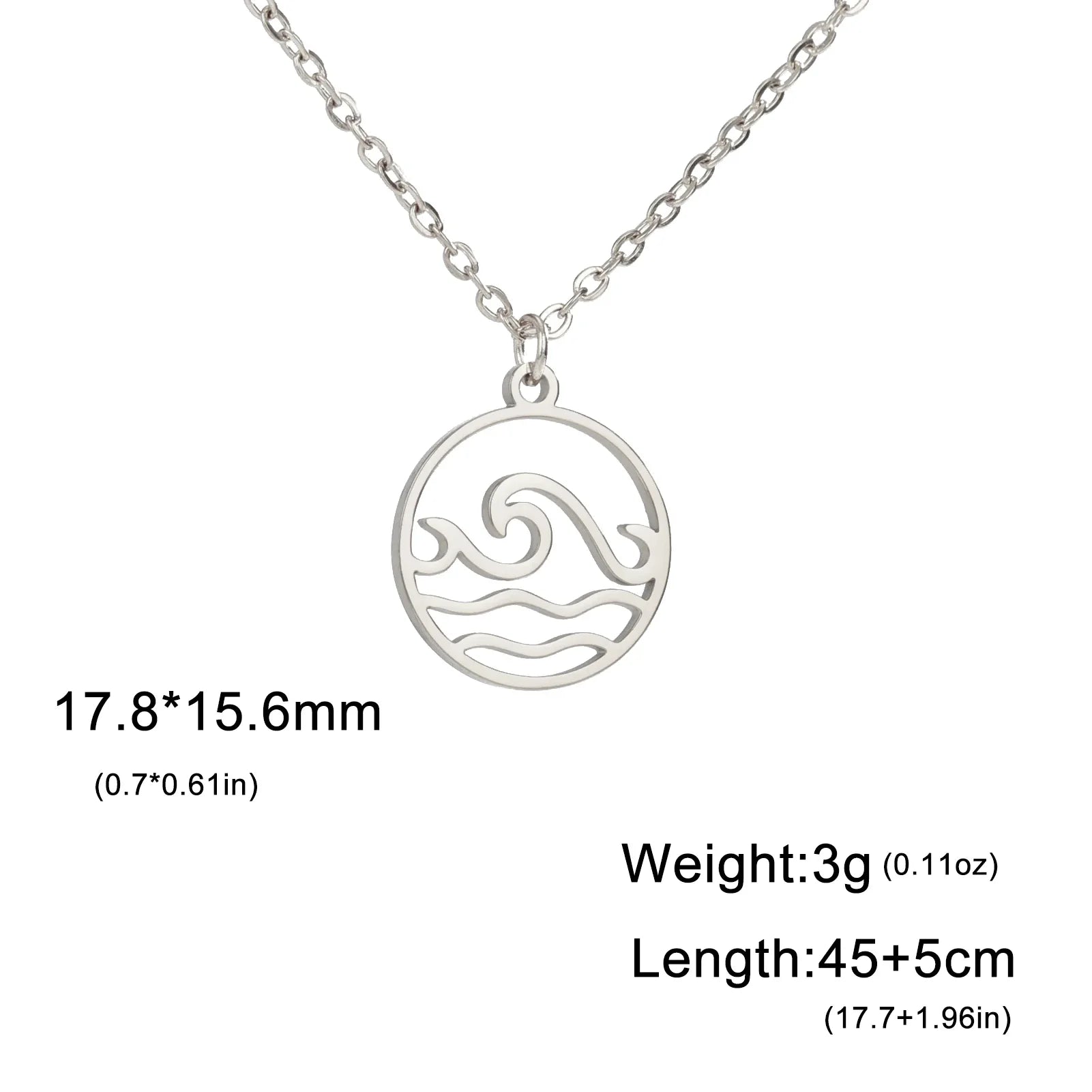 Sea Wave Necklance Print