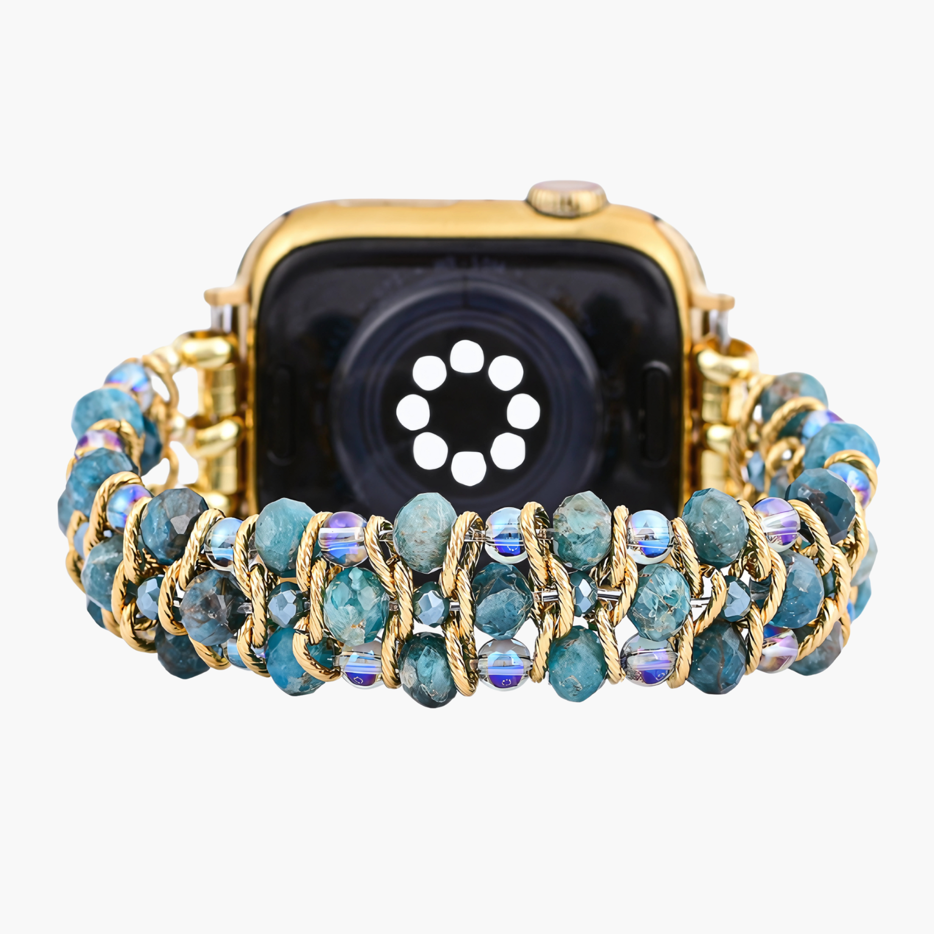 Crystal Shores Braided Stretch Apple Watch Strap