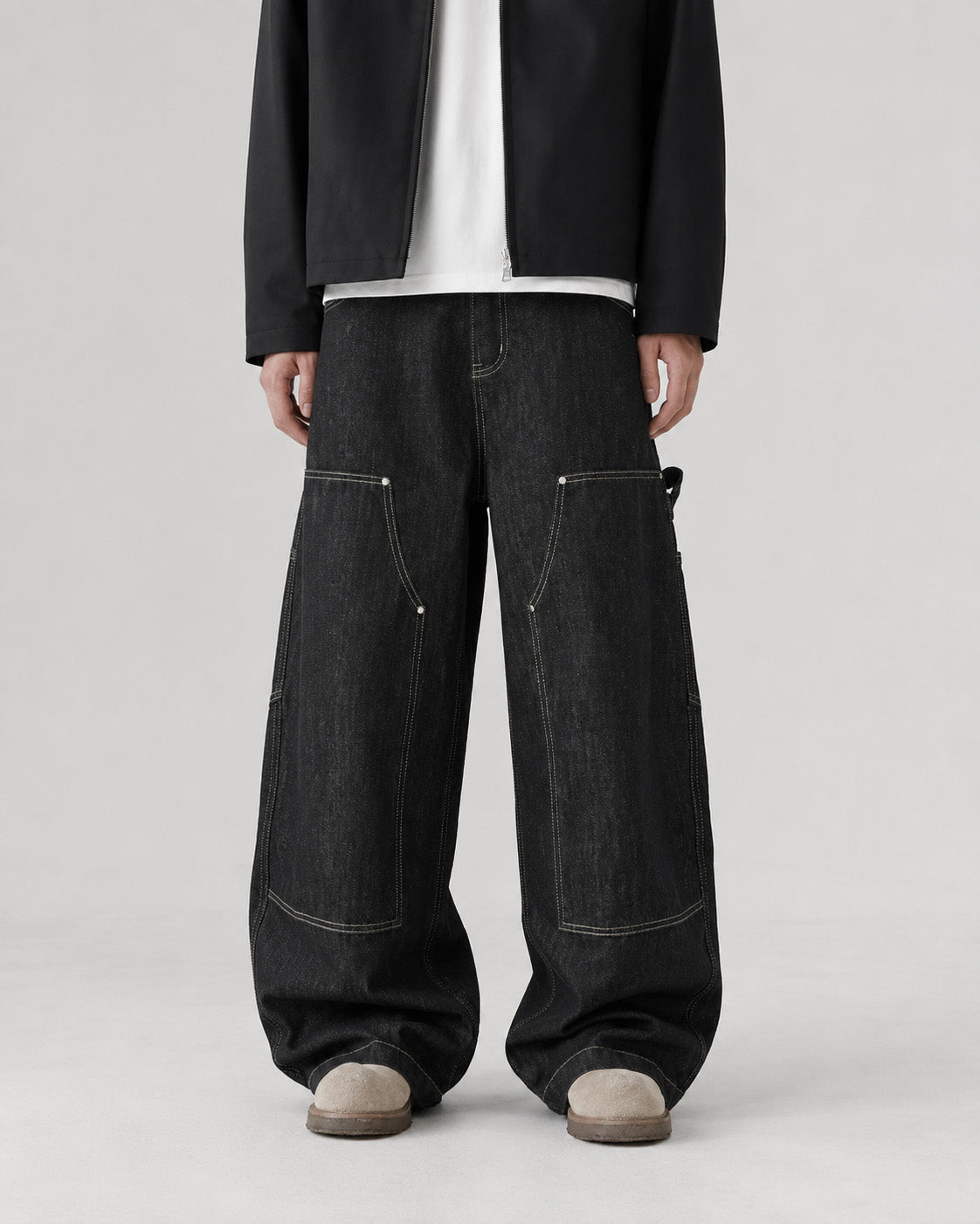 Contrast Stitch Carpenter Jeans