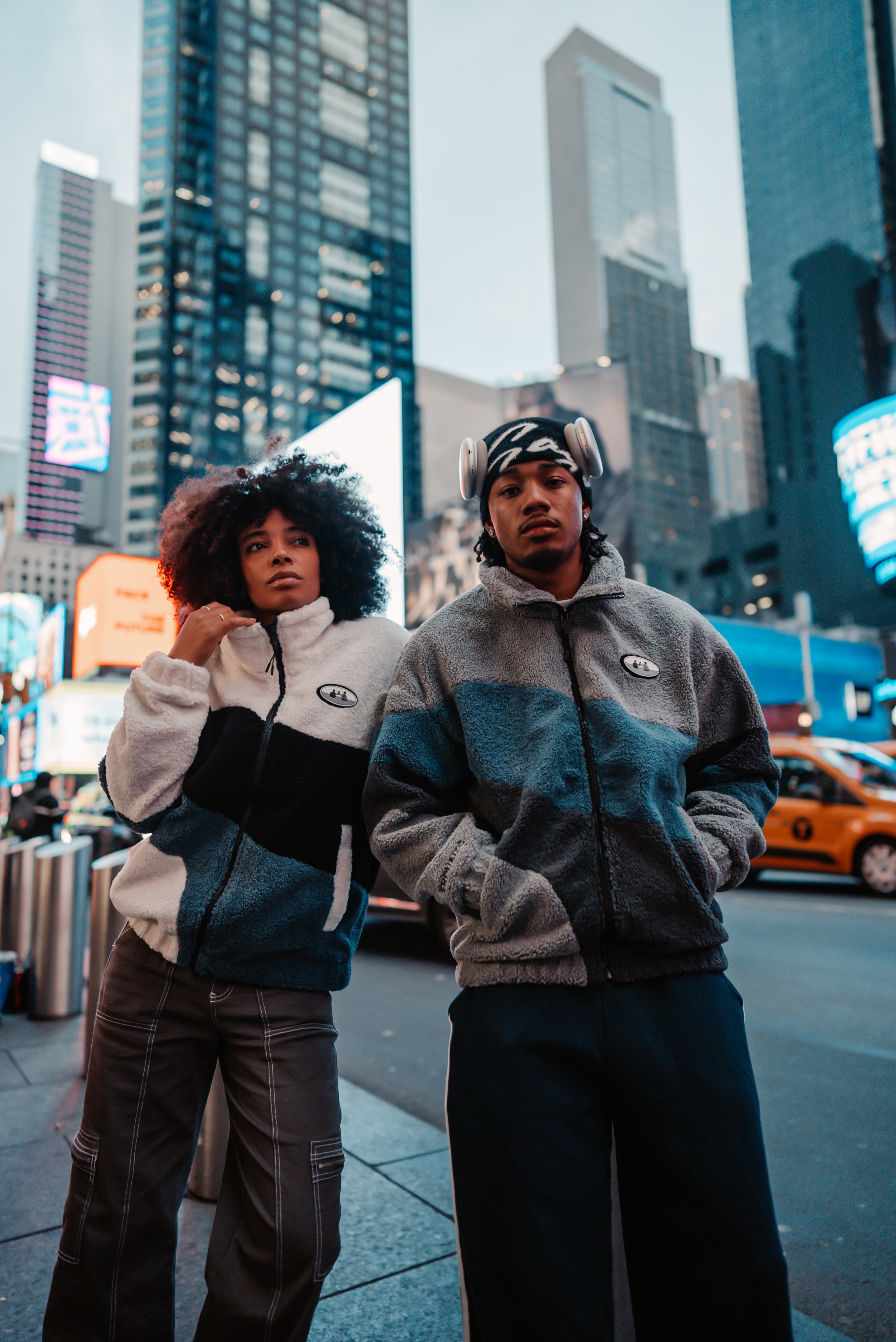 Colorblock Sherpa Fleece Jacket