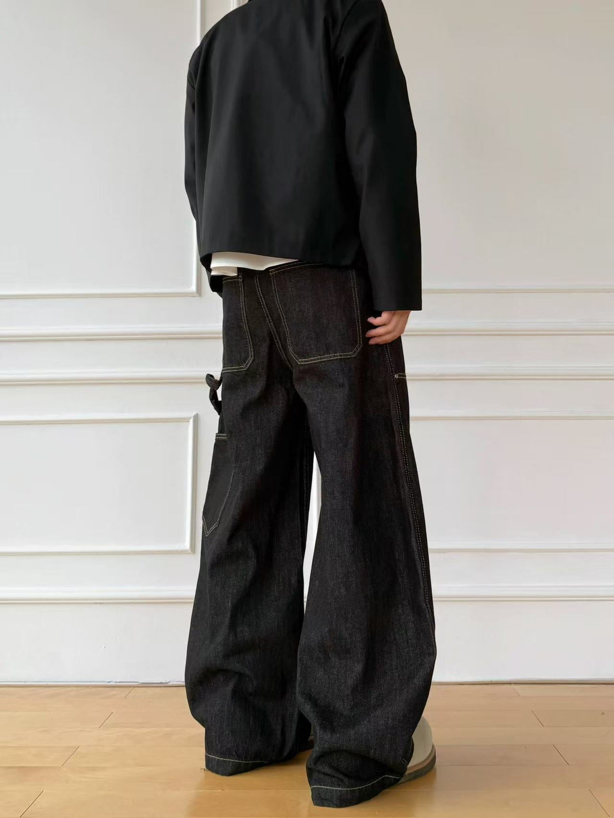 Contrast Stitch Carpenter Jeans
