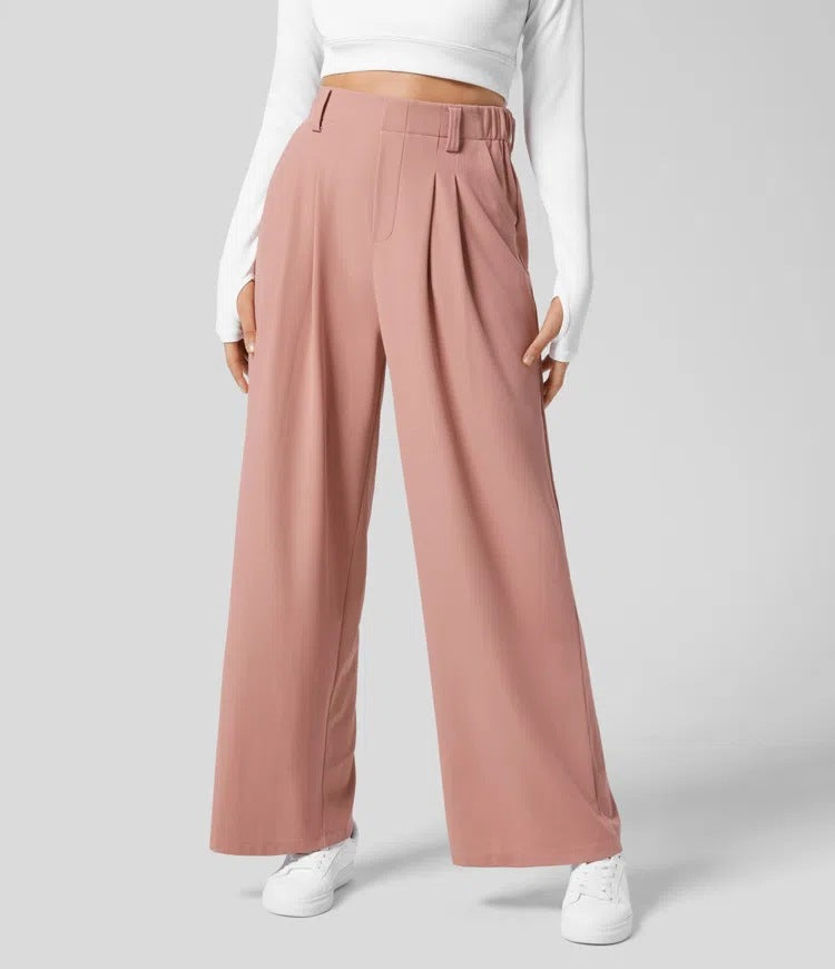 Women's High-Waisted Wide-Leg Pants