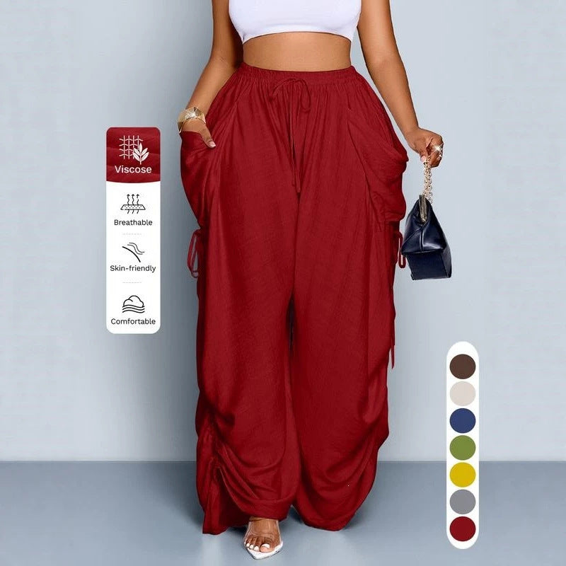 Women's Casual Loose-Fit Wide Leg Pants