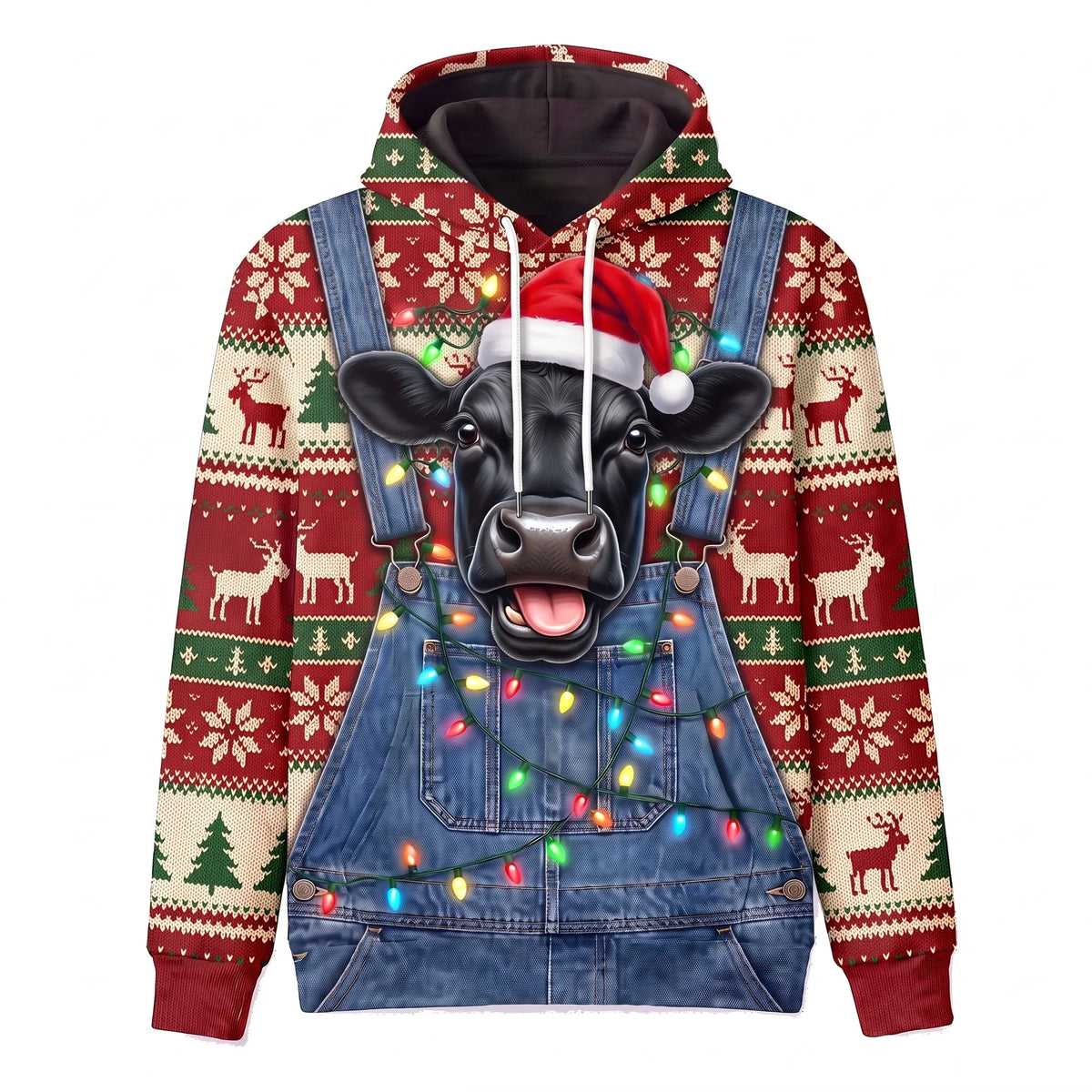 Funny Christmas Pet Sweatshirt – Personalized Custom Pet Option, Ugly Christmas Sweater Style