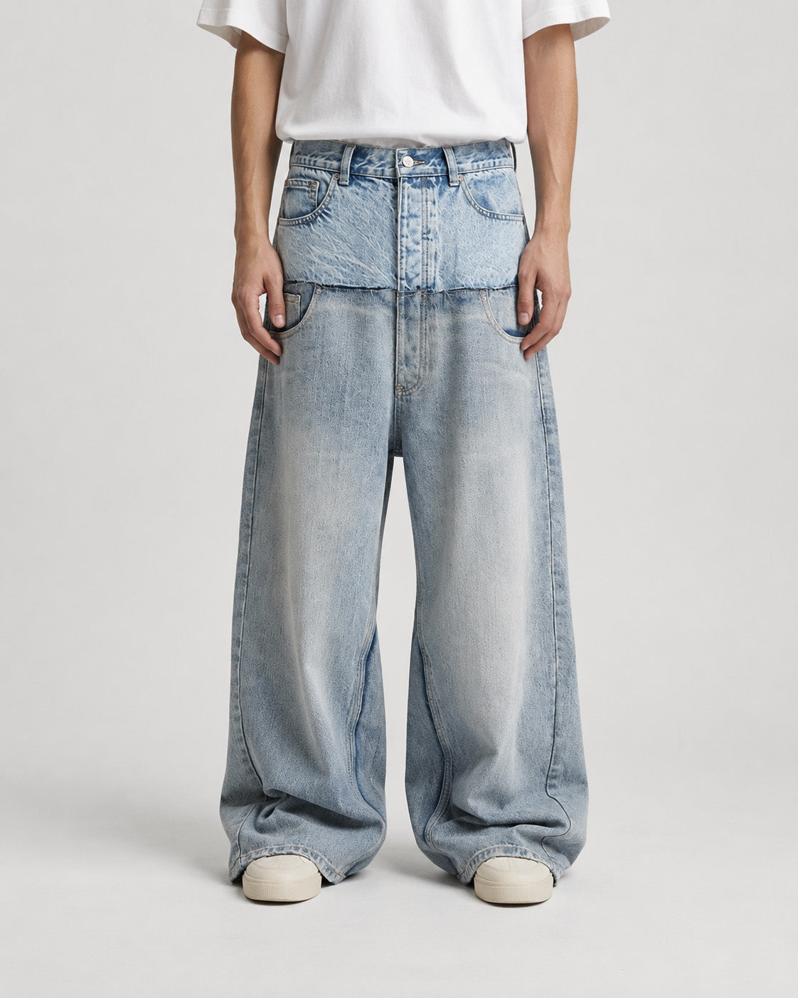 Double-Waist Jeans