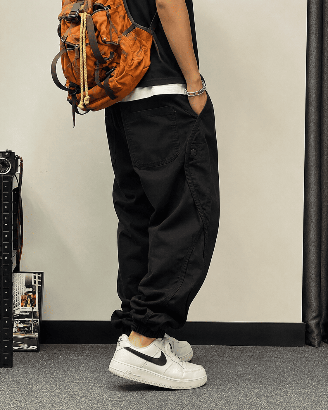 Washed Panel Joggers