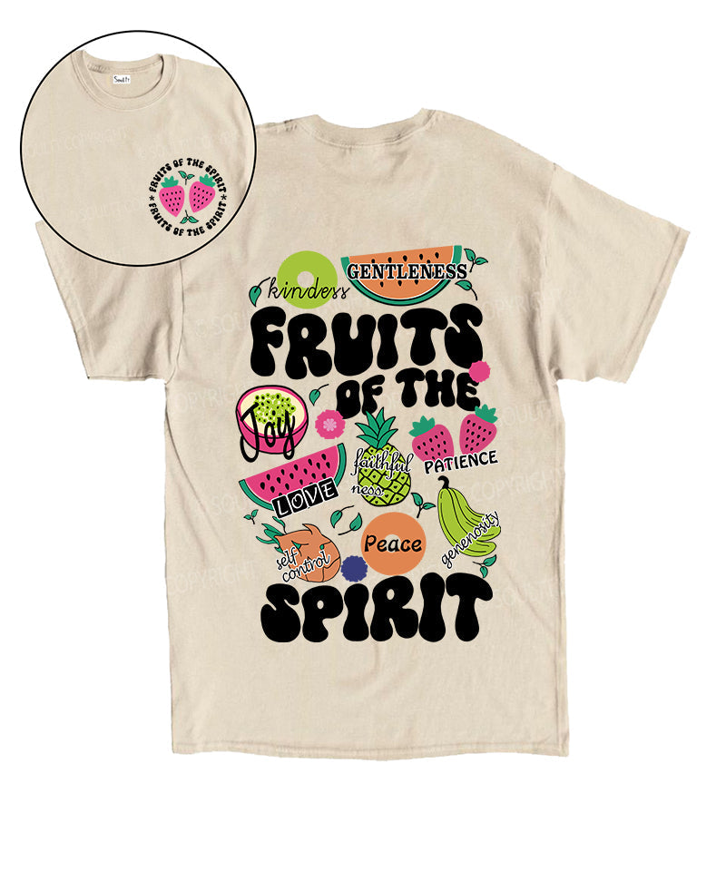 Fruits of the Spirit Double Sided Unisex Cotton Christian T-Shirt