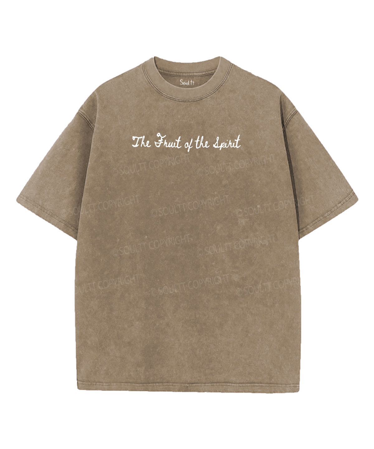 Fruit Of The Spirit Double Sided Unisex Washed Christian T-shirt