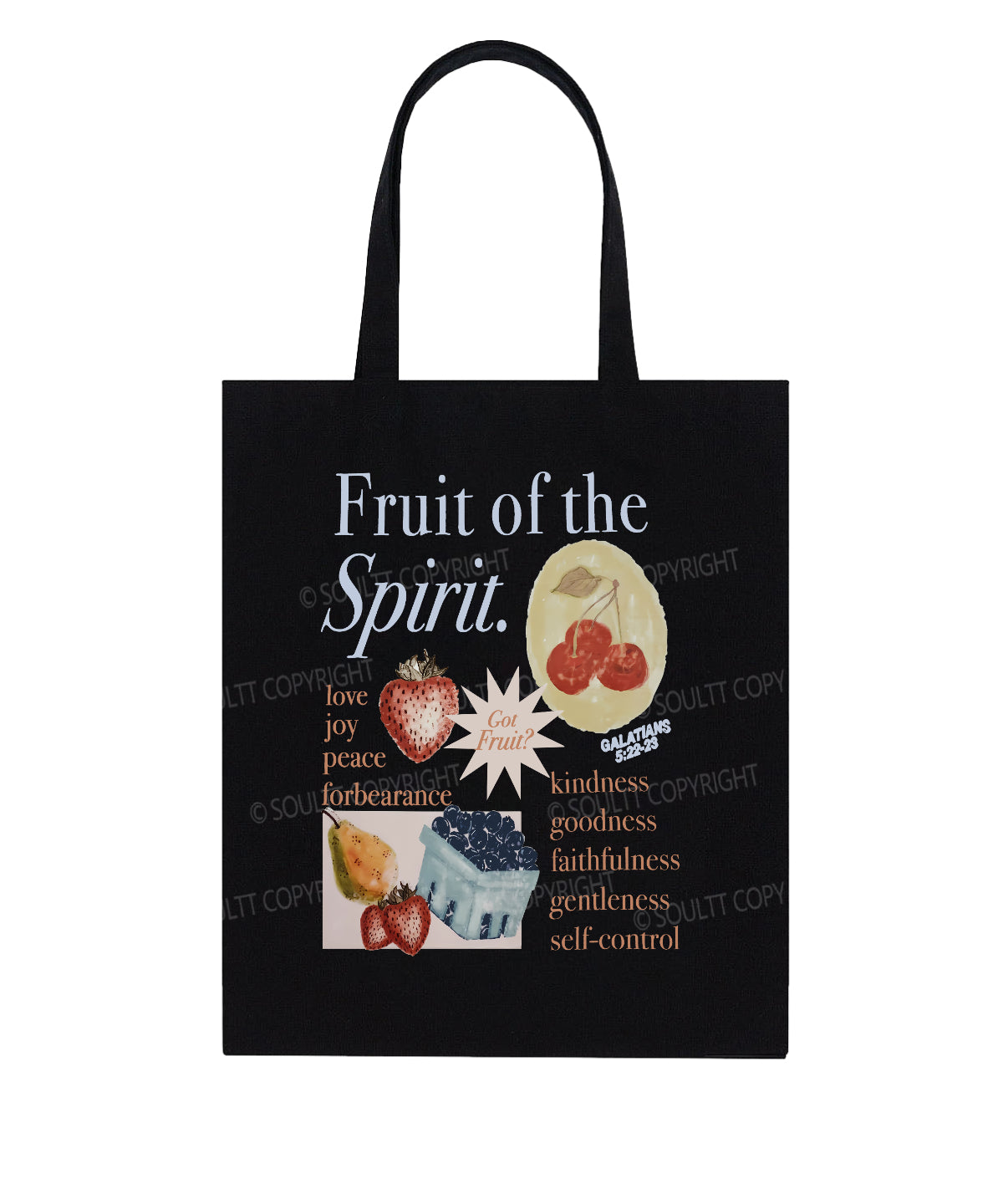 Fruit Of The Spirit Christian Tote Bag