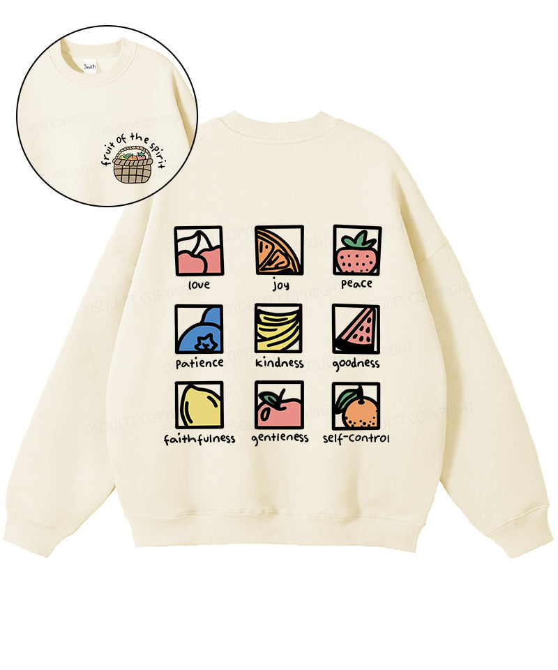 Fruit Of The Spirit Double Sided Christian Sweatshirt