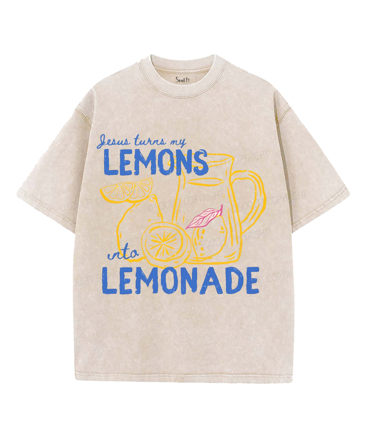 Lemons Lemonade Unisex Washed Christian T-shirt