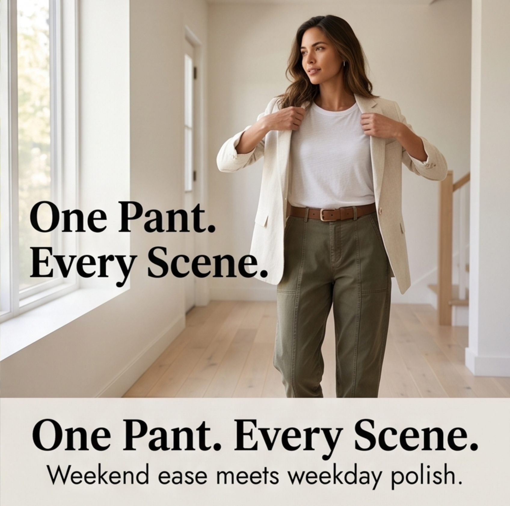 Tailored Utility Pants for Work and Weekend