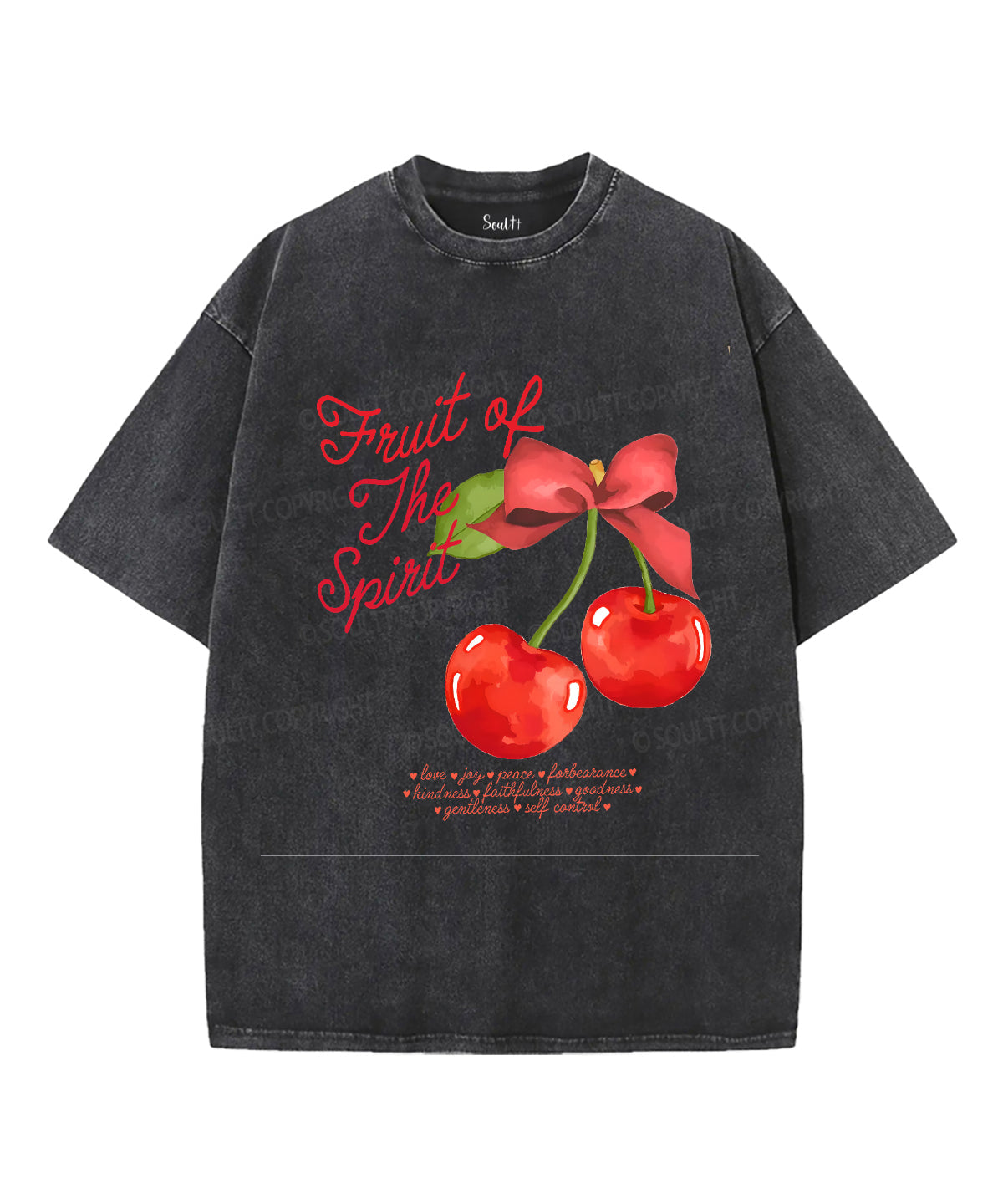 Fruit of the Spirit Unisex Washed Christian T-shirt