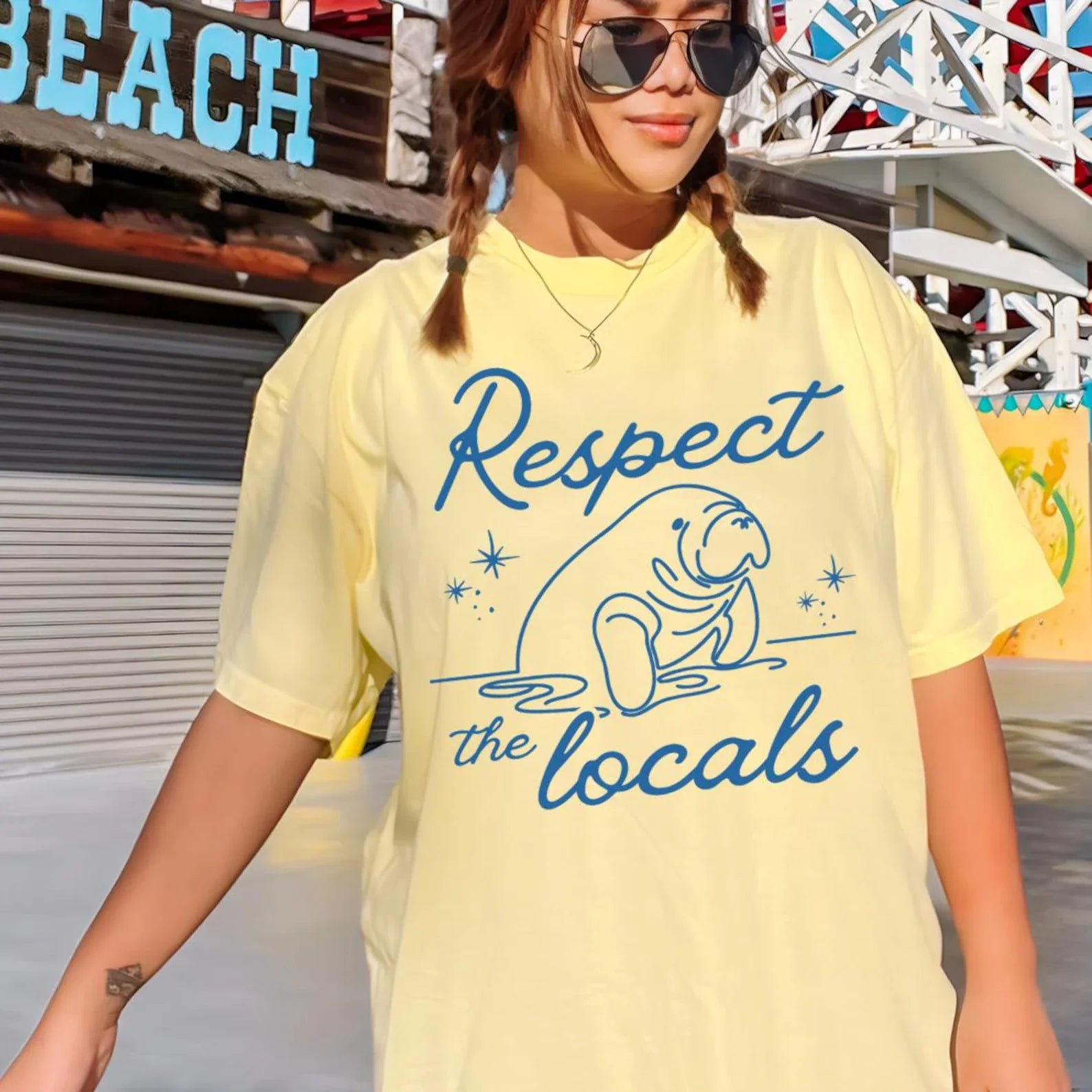Manatee Respect The Locals Tee