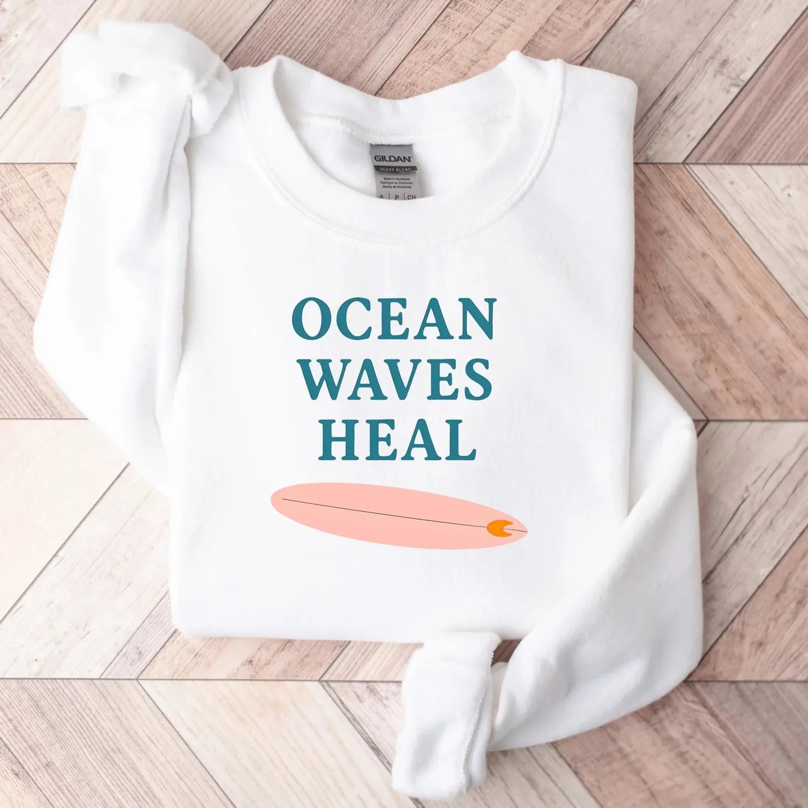 Ocean Waves Heal Sweater