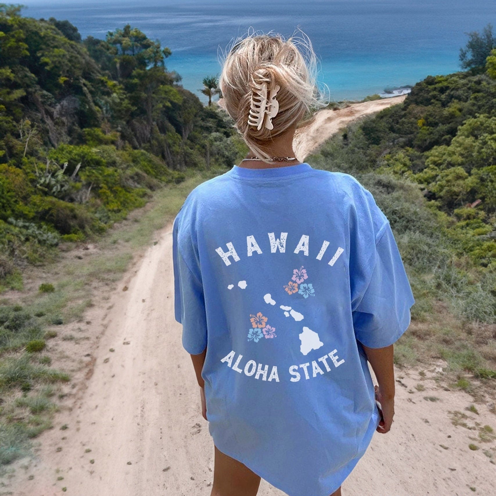 Hawaii Map Tee
