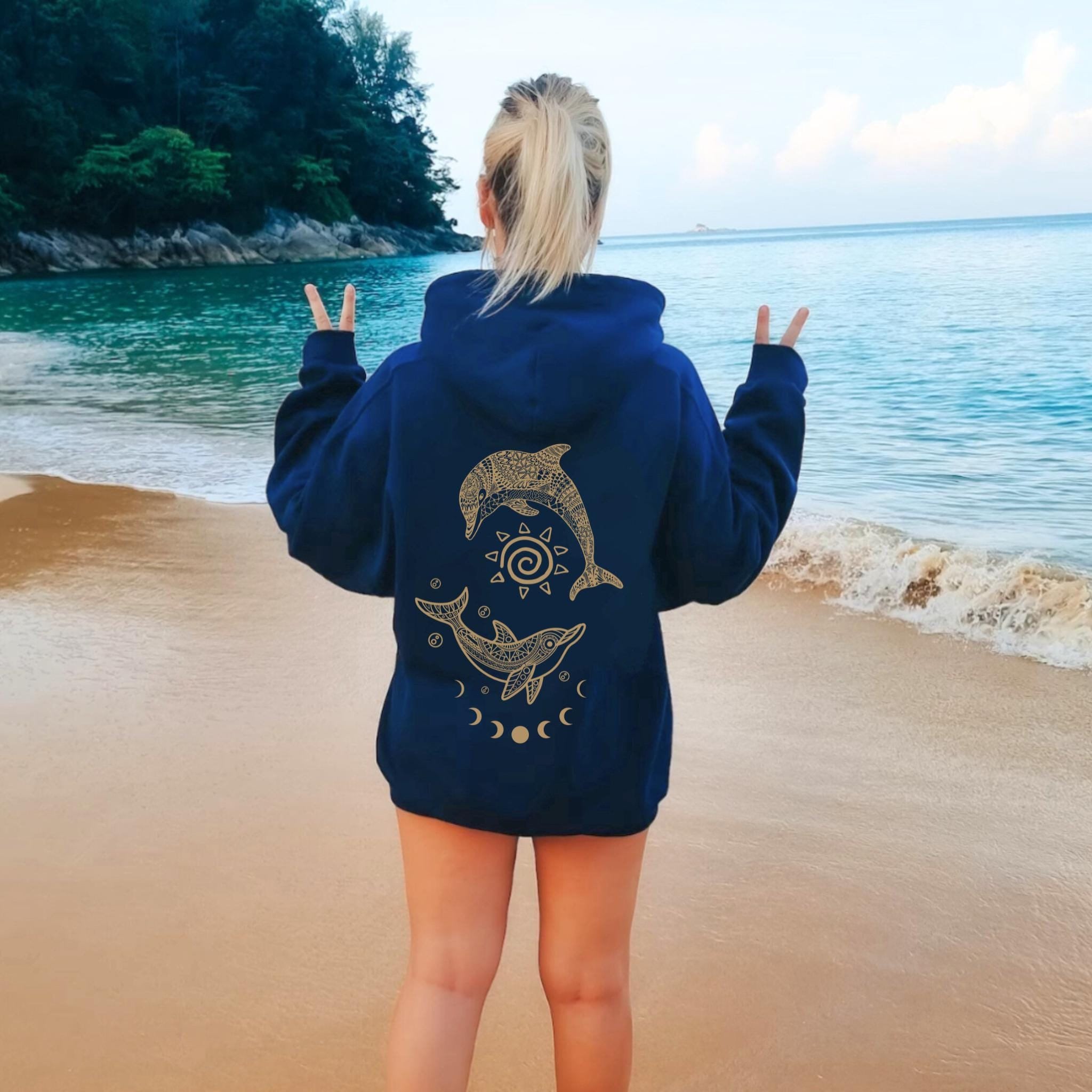 Celestial Dolphin Hoodie