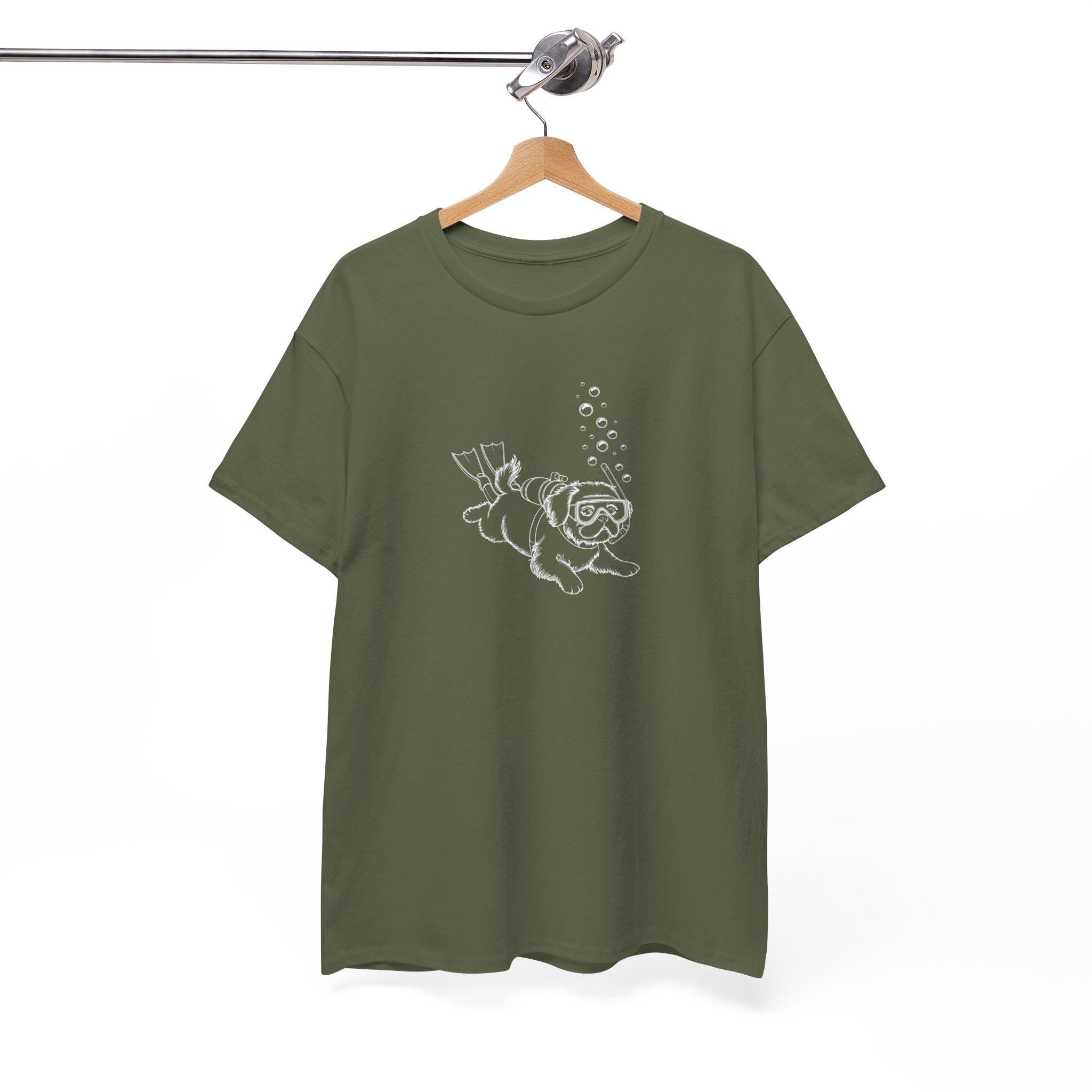 Shih Tzu Scuba Diving T-Shirt