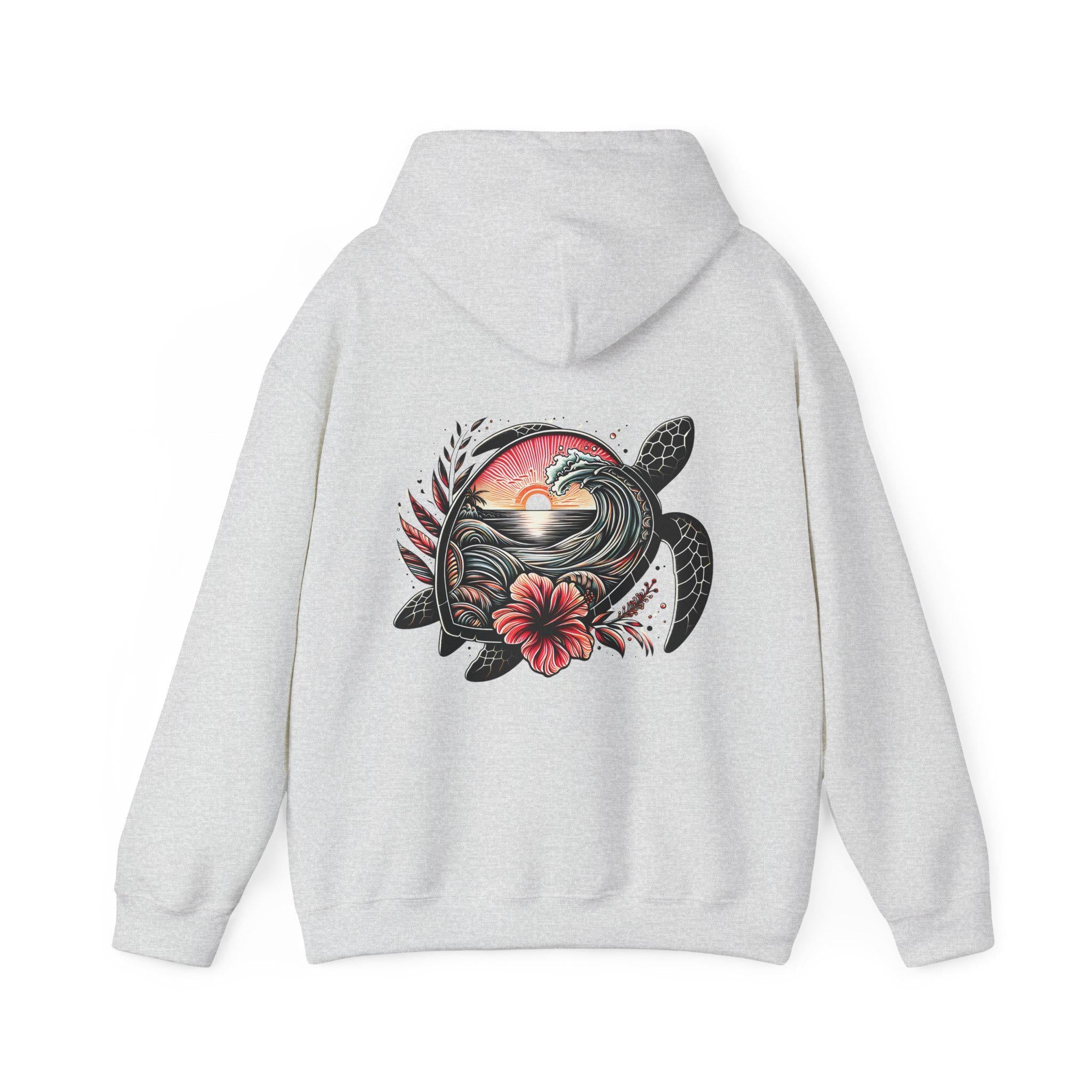 Sea Turtle Hibiscus Hoodie