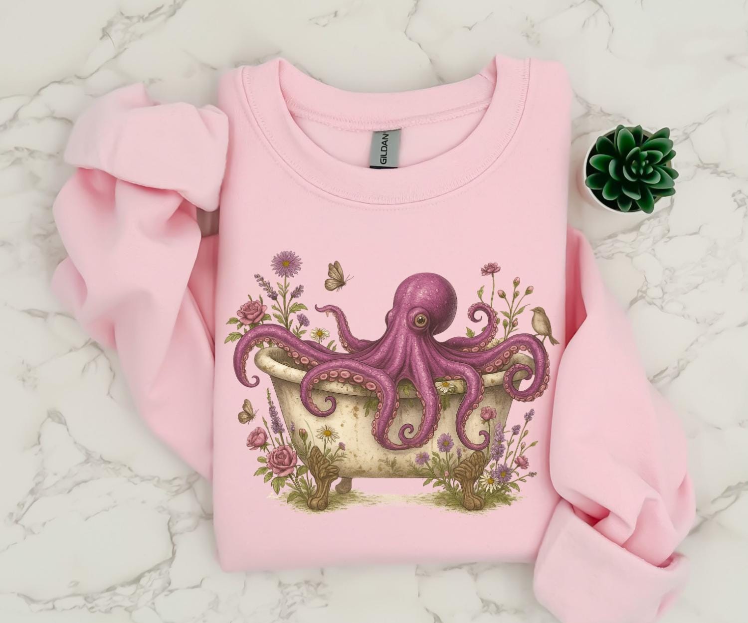 Cottagecore Octopus Sweater