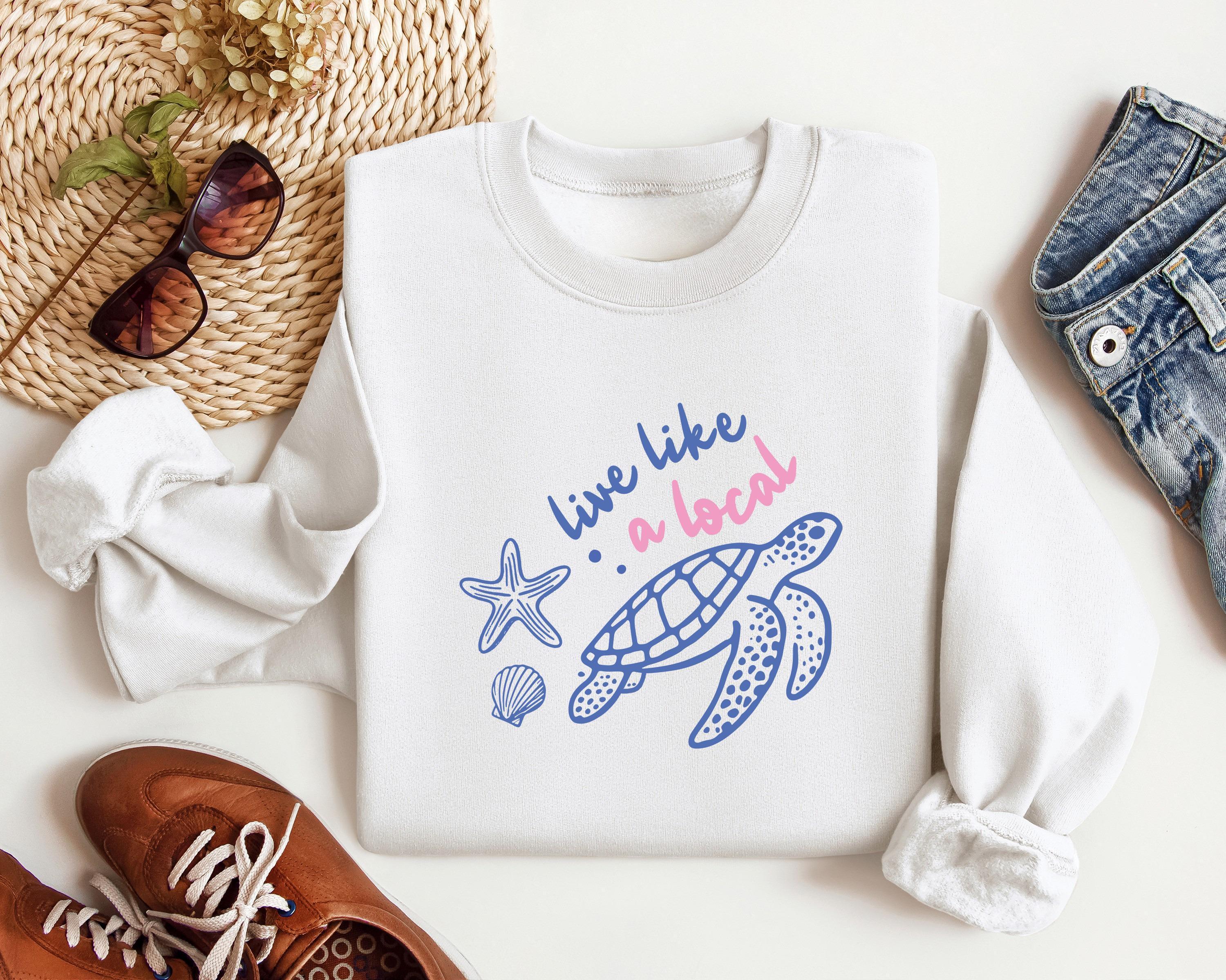 Live Like a Local Sea Turtle Sweater