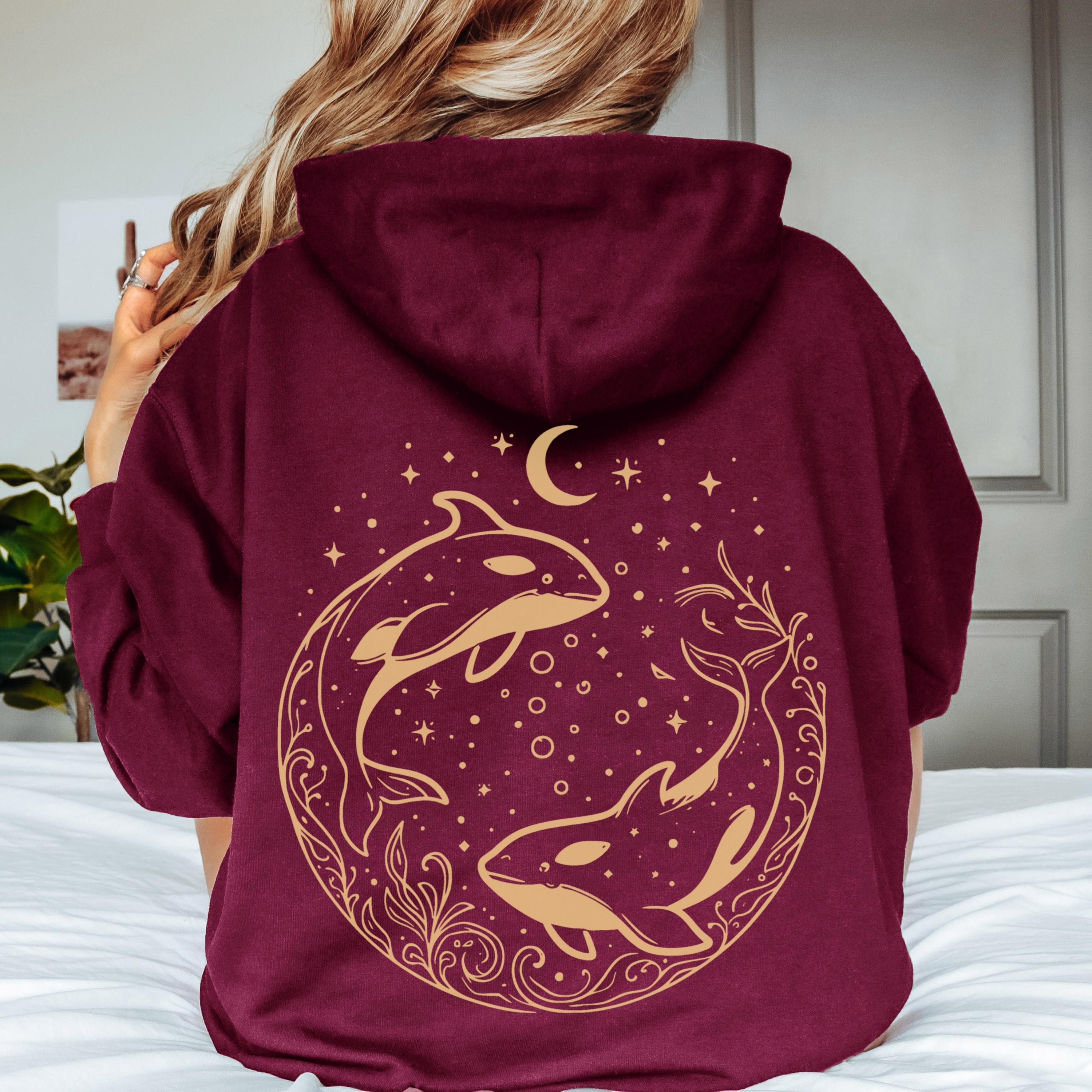 Orcas Night Swimming Hoodie