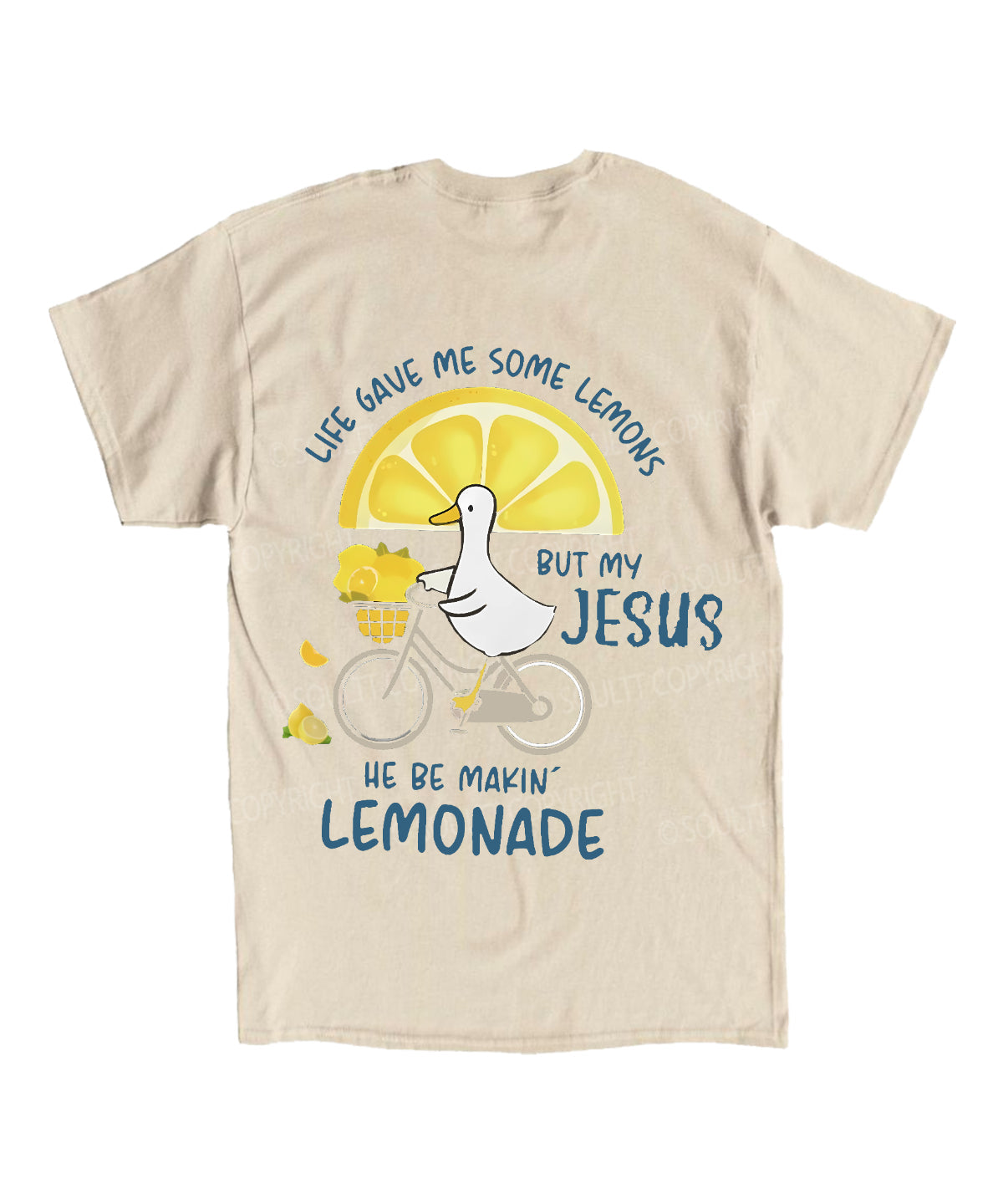 Life Gave Me Some Lemons Double Sided Unisex Cotton Christian T-Shirt