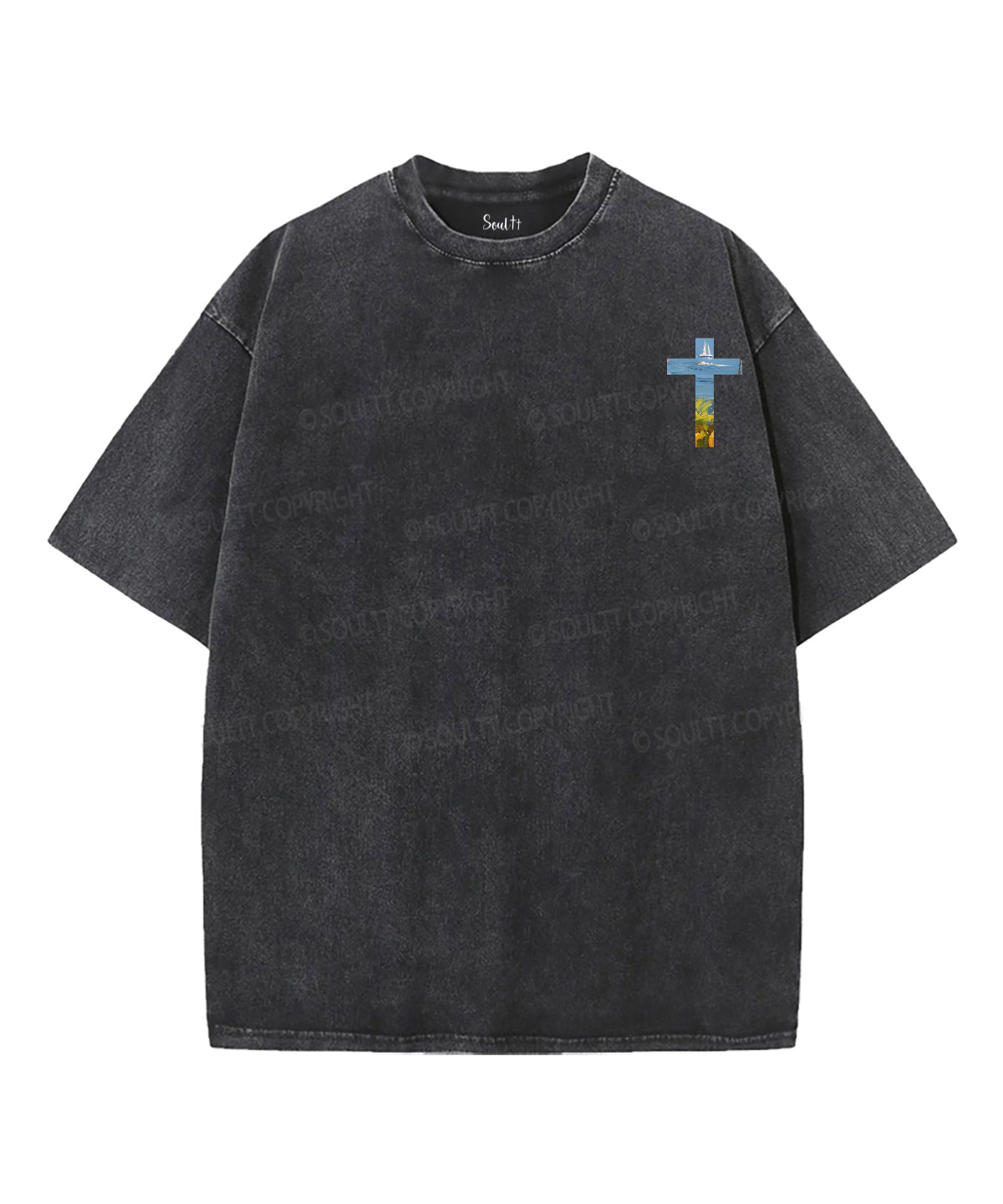 Fruit Of The Spirit Double Sided Unisex Washed Christian T-shirt