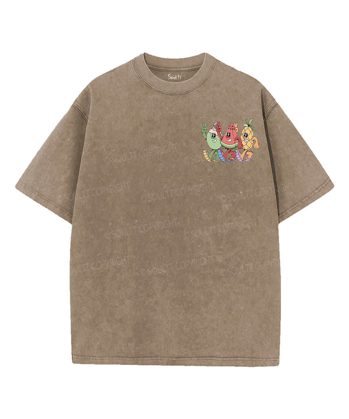 Fruit Of The Spirit Double Sided Unisex Washed Christian T-shirt