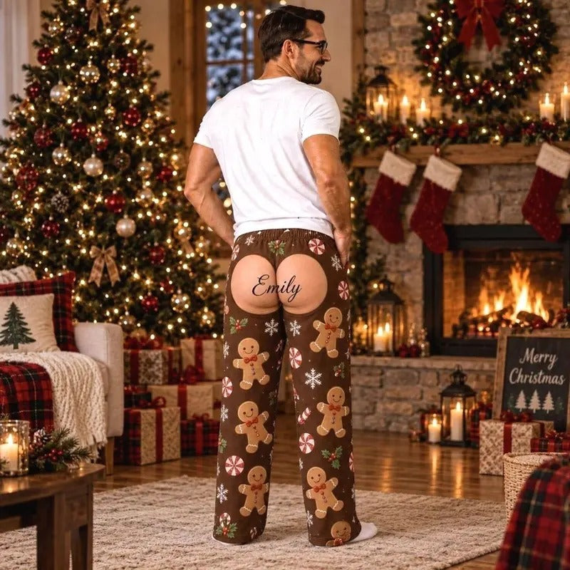 Custom Butt Flap Christmas Pajamas – Funny Holiday Sleep Pants