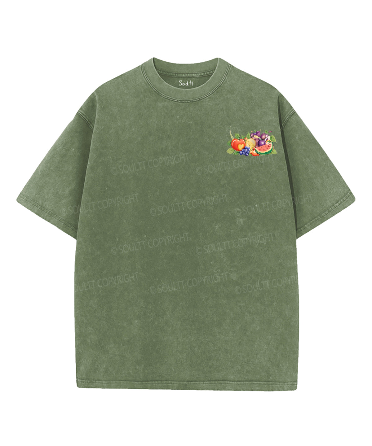Fruit Of The Spirit Double Sided Unisex Washed Christian T-shirt