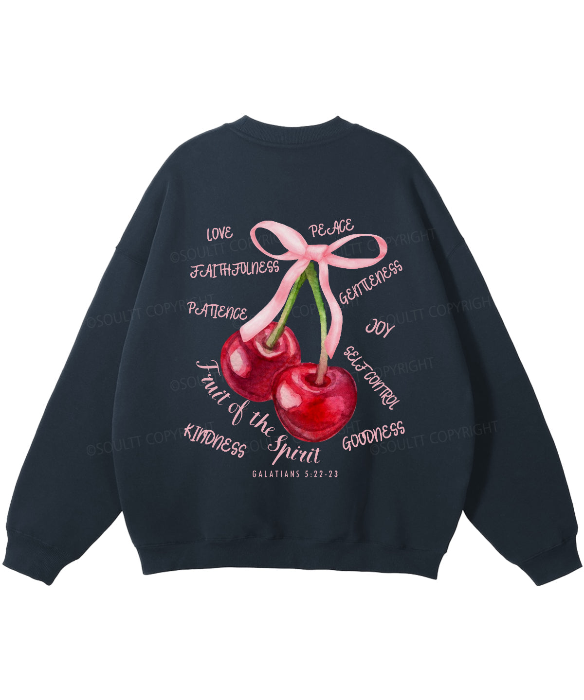 Fruit Of The Spirit Double Sided Christian Sweatshirt