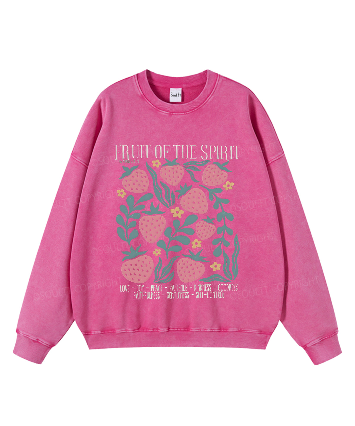 Fruit of the Spirit Washed Christian Sweatshirt