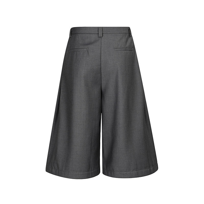 Pleated Baggy Shorts