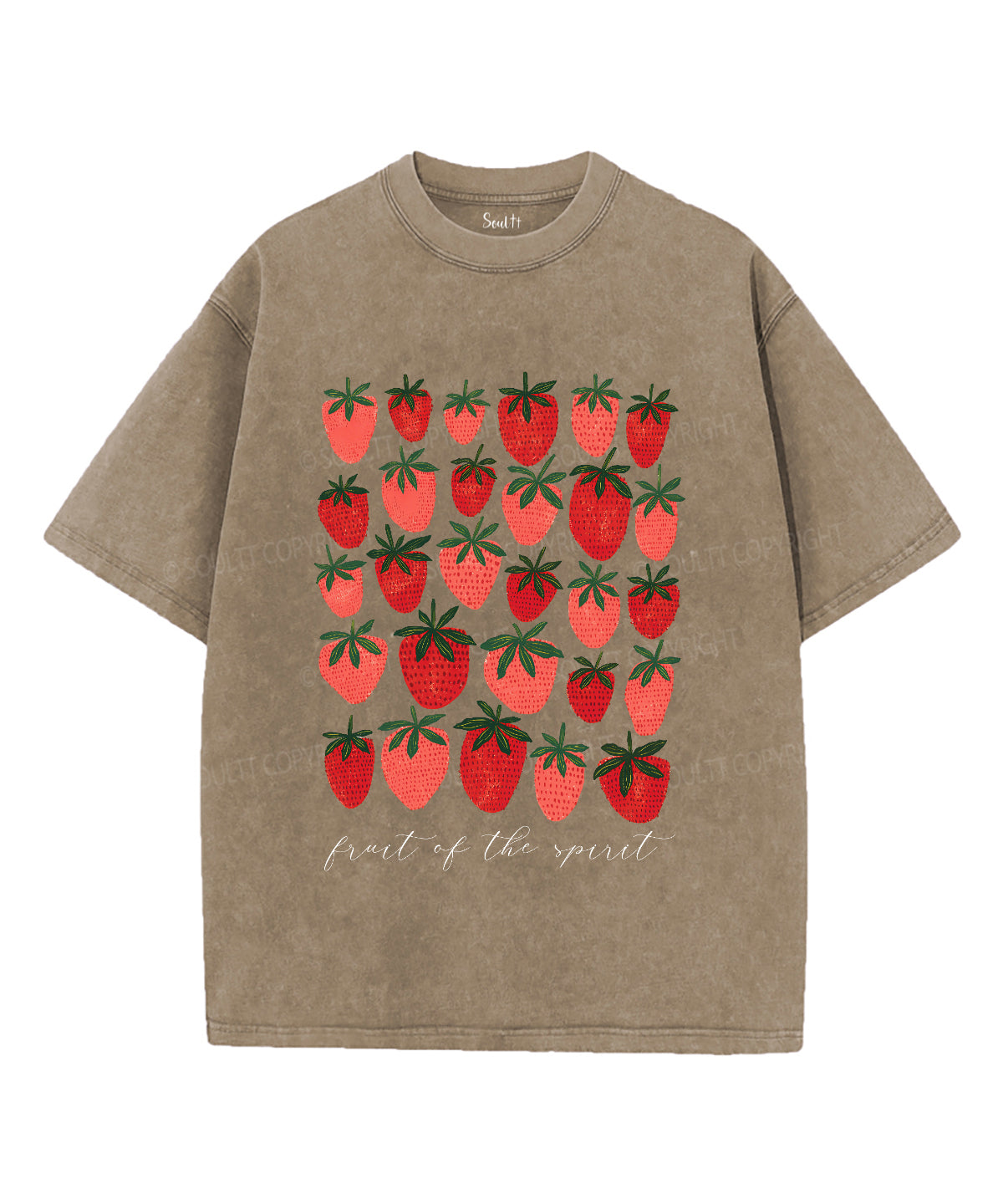 Fruit of the Spirit Unisex Washed Christian T-shirt