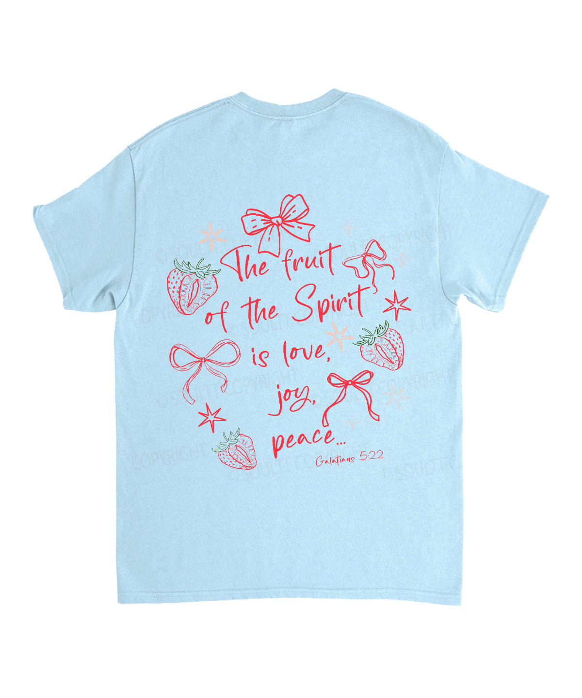 Fruit Of The Spirit Double Sided Unisex Cotton Christian T-Shirt