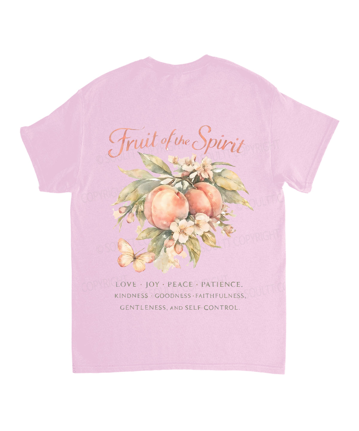 Fruit Of The Spirit Double Sided Unisex Cotton Christian T-Shirt