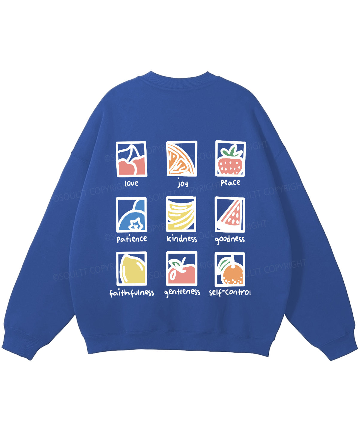 Fruit Of The Spirit Double Sided Christian Sweatshirt